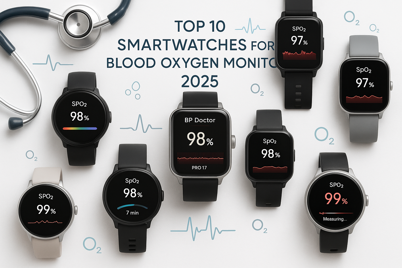 Top 10 Smartwatches for Monitoring Blood Oxygen Levels in 2025