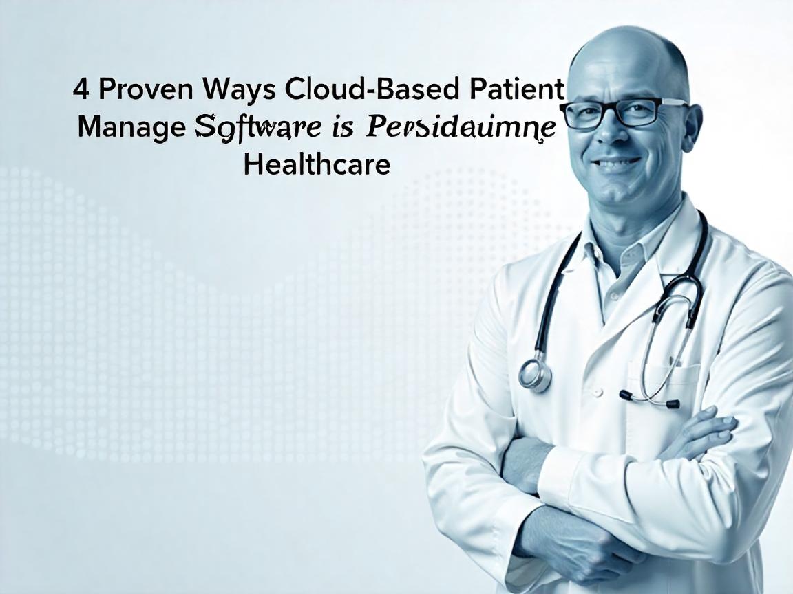 4 Proven Ways Cloud-Based Patient Management Software is Revolutionising Healthcare