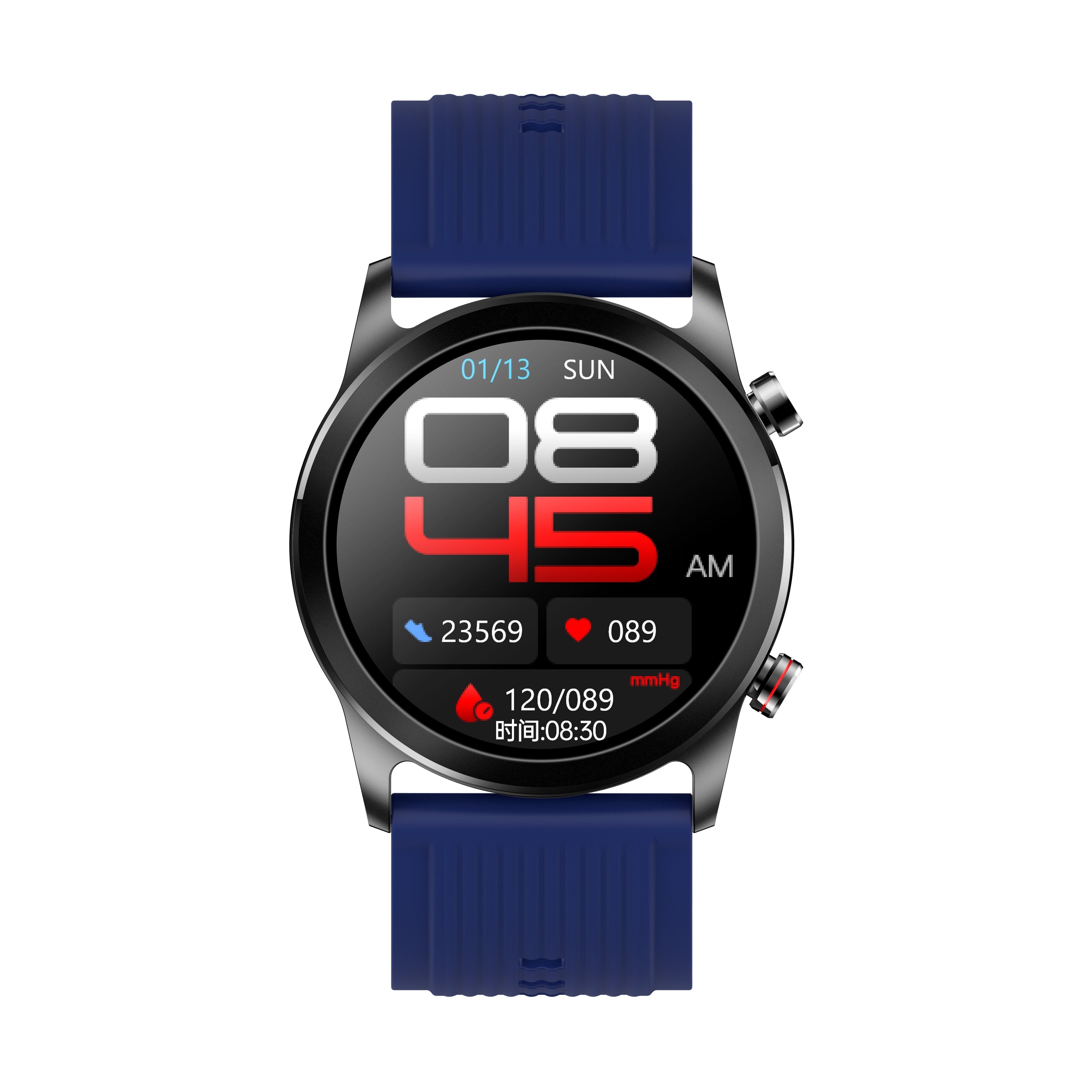 BP Doctor Pro 13 Cercle Cadran Portable Pression Artérielle Smartwatch Noir