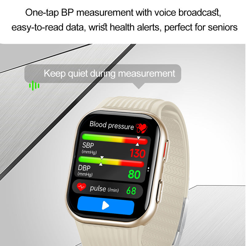 BP Med 18B Bluetooth calling blood pressure smartwatch — metal alloy case