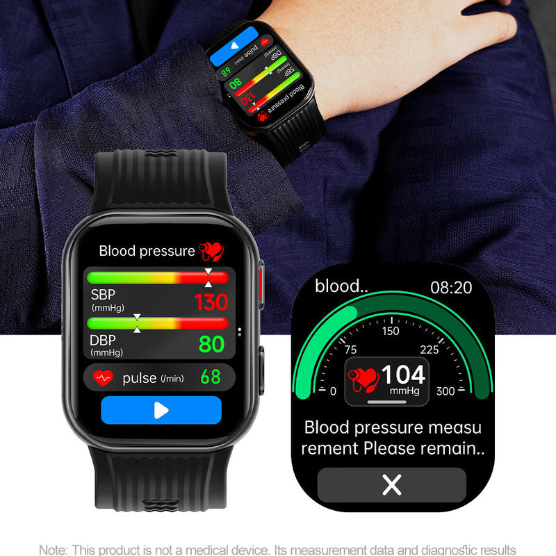 BP Med 18B side air pump blood pressure smartwatch — airbag design