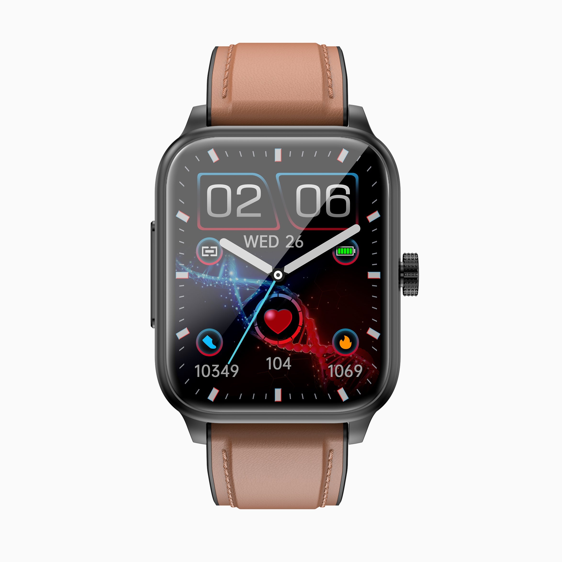 Multifunktionell hälsoövervakning smartwatch ECG9