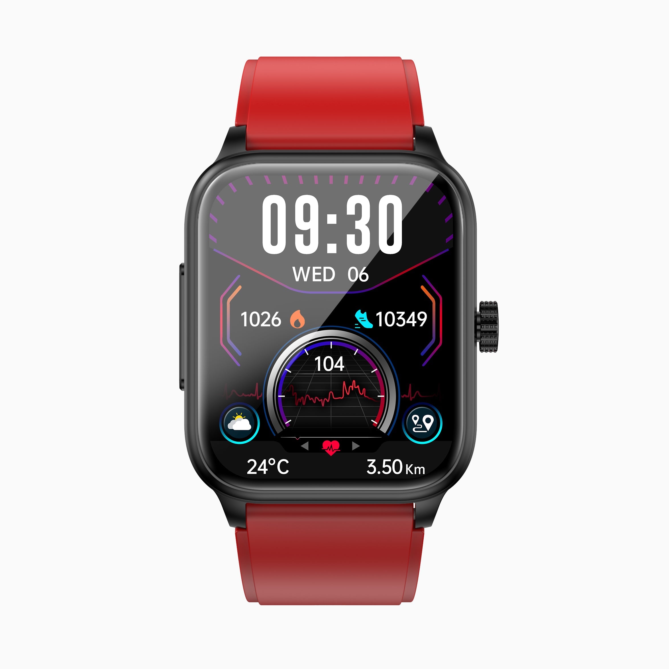 Multifunctional health monitoring smartwatch ECG9