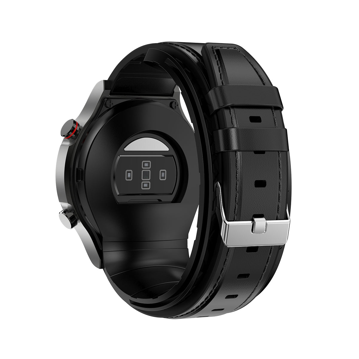 BP Doctor Pro 12 Tragbare Blutdruck-Smartwatch mit schwarzen TPU-Bändern