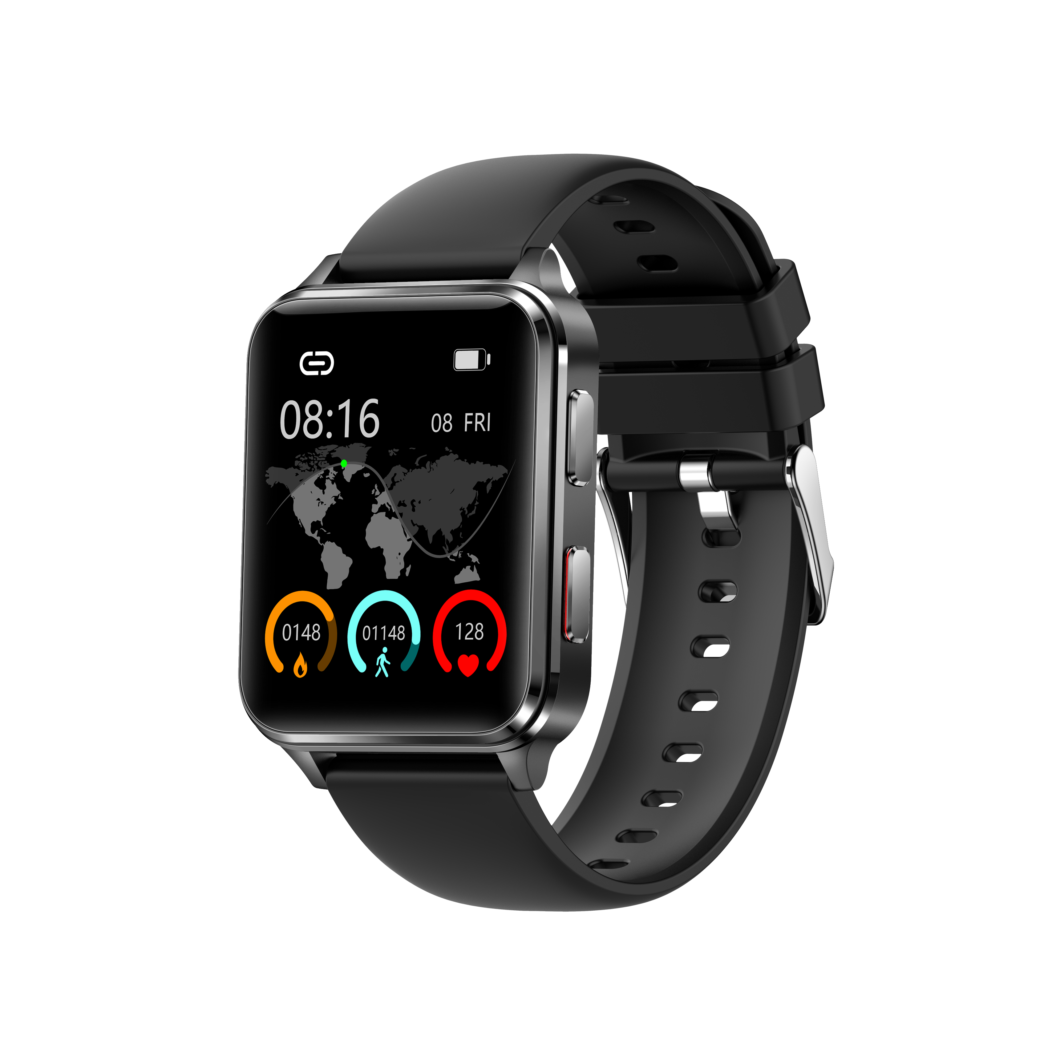 BP Doctor Med6 Black Wearable Blood Pressure Smartwatch