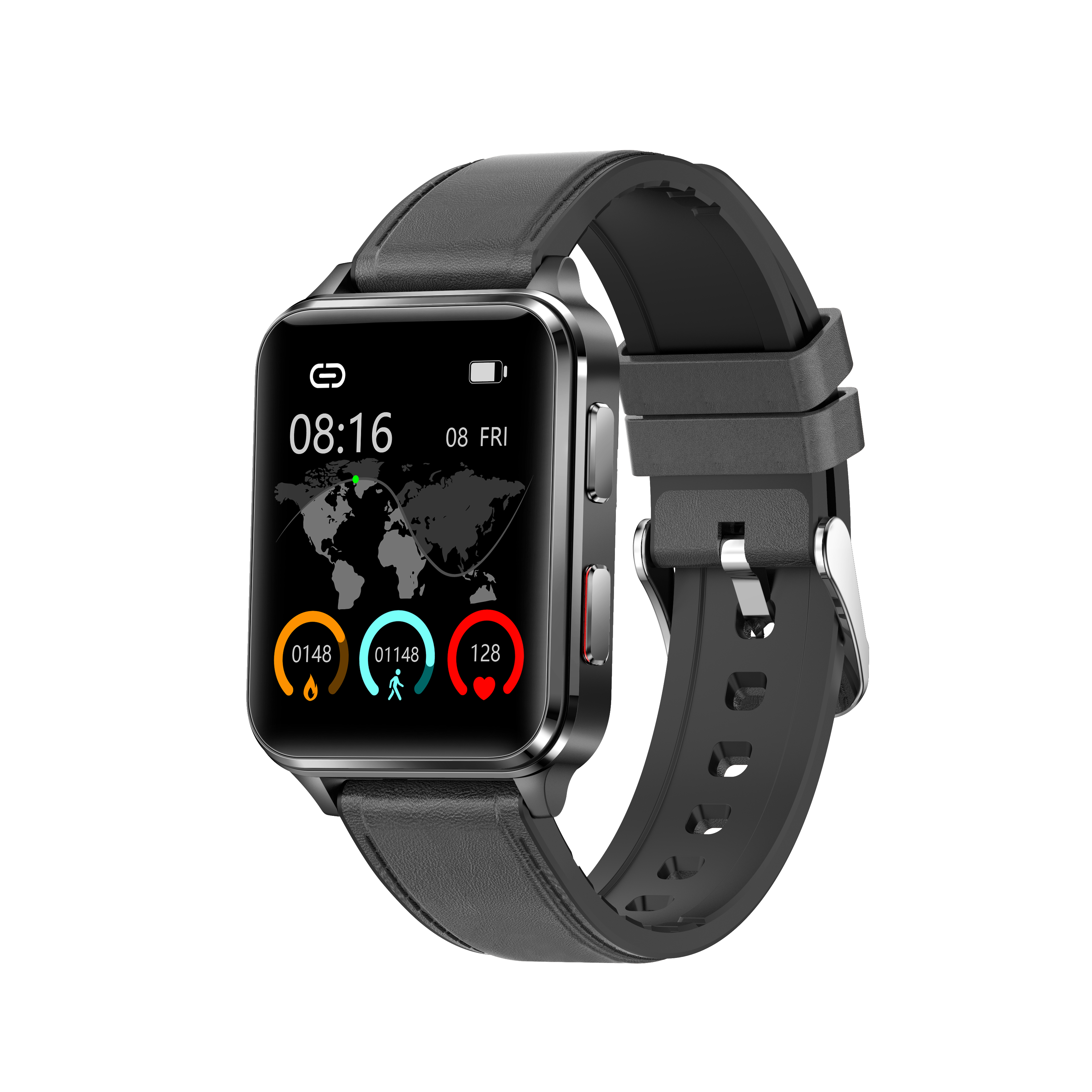 BP Doctor Med6 Black Wearable Blood Pressure Smartwatch
